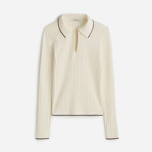 Madewell The Signature Knit Johnny-Collar Sweater Size S NT583